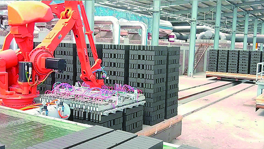 磚瓦自動化碼垛